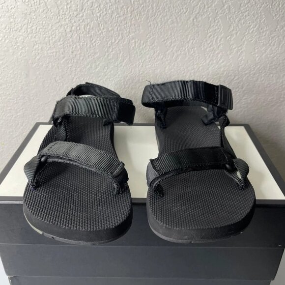 Teva Men's Black Sport Hiking Sandals Strap Hook & Loop Size 12 US - Picture 1 of 12